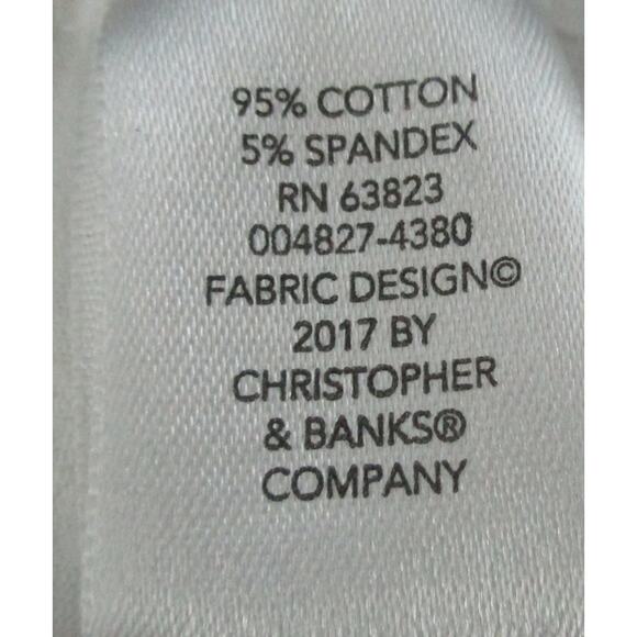 Christopher & Banks Women's Petite Multi Color Striped 3/4 Sleeve Shirt Size PXL - Picture 10 of 11